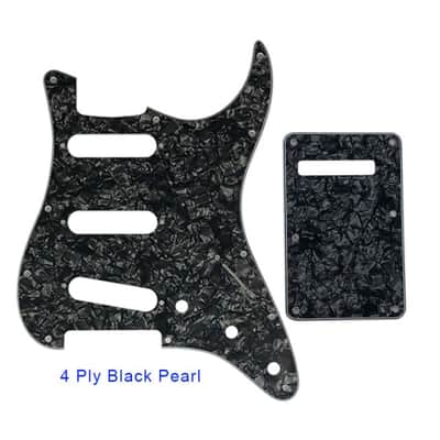 Guitar Pickguard With Back Plate Suit For USA/Mexico Fender Strat Standard SSS ST-3 ply white image 20