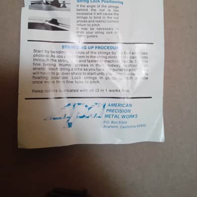 Kahler Flat Mount Tremolo Bridge System 1980s Black image 4