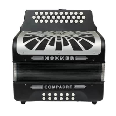 Hohner Compadre EAD Accordion - Black Silver Grille w/ Gig Bag (COEB-N) image 2