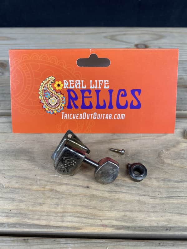 Real Life Relics Fender® Aged Chrome 70's F Tuner SINGLE  0990822100) [AE10] image 1
