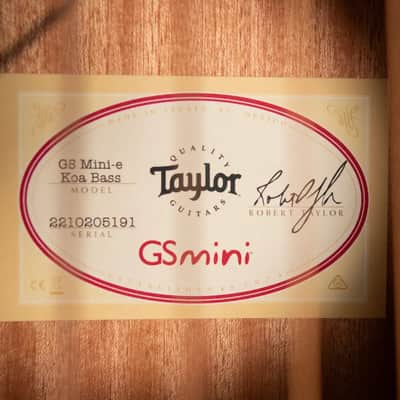 Taylor GS Mini-e Koa Bass Acoustic/Electric with Gig Bag image 13