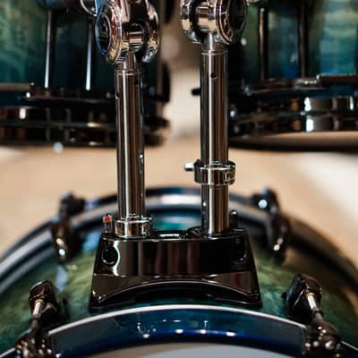 Pearl 10/12/14/16/20" Masterworks Drum Set - Scuba Blue Tamo Ash image 10