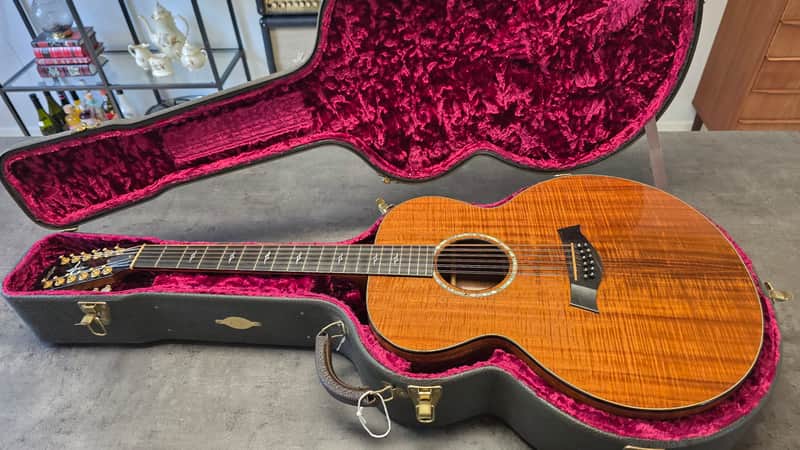 Taylor K-65 12 String 1 of 1 CUSTOM SHOP BTO Built-To-Order Left Hand LH Lefty Handed Presentation Flame Hawaiian Koa Masterbuilt Master Luthier Signed USA Built K65 American Jumbo Acoustic Guitar CASE QUEEN TIME CAPSULE! image 1