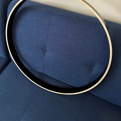 Gibraltar 22" Maple Bass Drum Hoop - Black Finish image 2