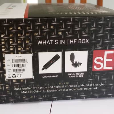 sE Electronics sE2200 Large Diaphragm Cardioid Condenser Microphone 2019 - Present - Black image 4