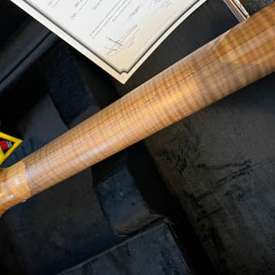 Friedman Vintage T 2024 - Roasted Flame Maple Neck - Shell Pink Over 3TSB image 8