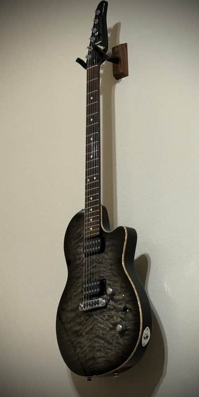 Tom Anderson Guitarworks Atom 2004 - Black Burst Quilted Maple image 1