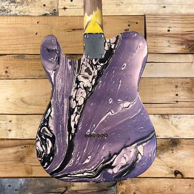 Nash T-2 HB Relic Swirl over Shell Pink, Dimarzios, 7.8 lbs image 7