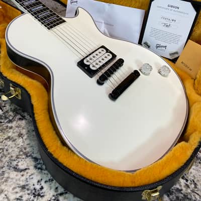 Video! 2022 Gibson Les Paul Custom MOD Collection  “Ghost” One Humbucker Black + White w/ Double Extended Stingers image 3