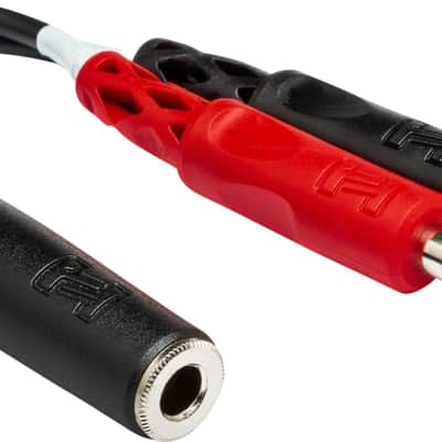 Hosa YPP-136 1/4" TRS Female to Dual 1/4" TS Male Stereo Breakout Y Cable image 1
