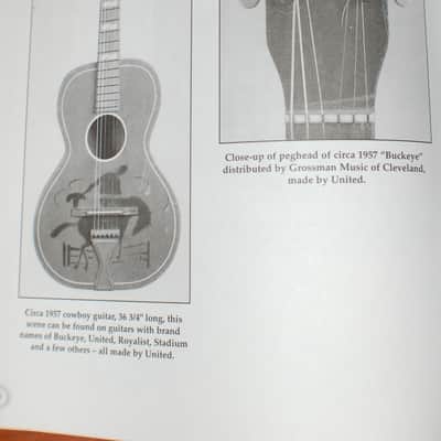 1957 RARE United Buckeye Cowboy Guitar Pro Setup Plays Great! image 9
