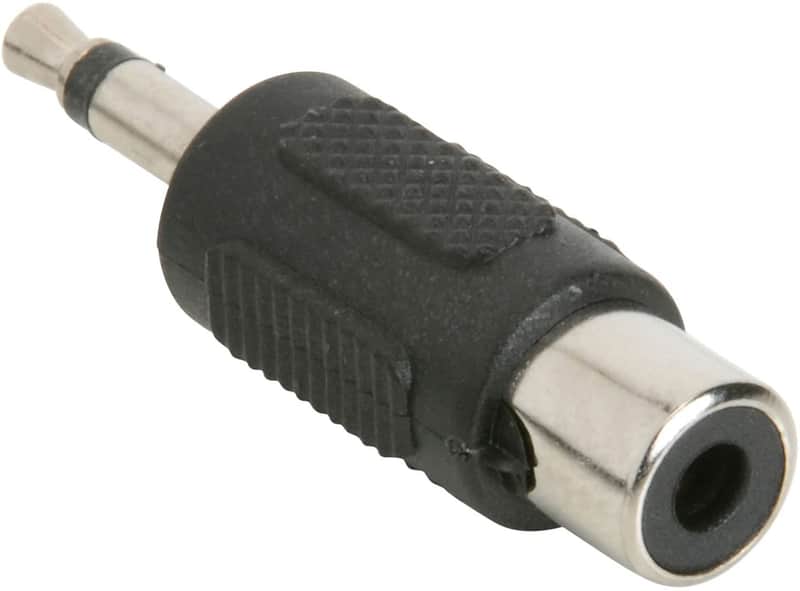 Dayton Audio - RCA Jack To 3.5mm Mono Plug Adapter - Black image 1
