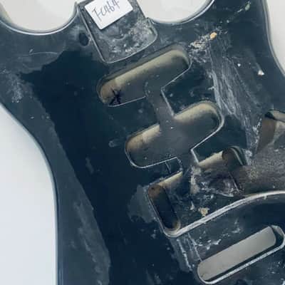 Black SSH Basswood Guitar Strat Style Body image 8