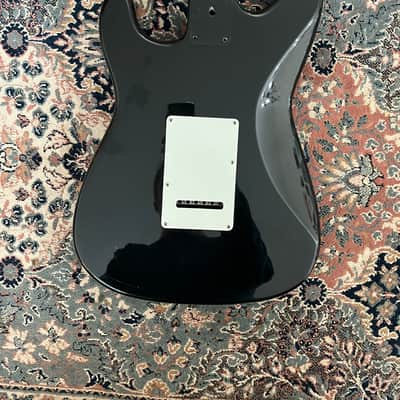 Fender Squier Stratocaster MIK 1990s black relic w/ Bootstrap pickups image 8