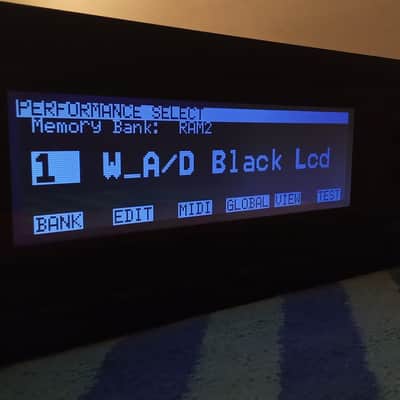 New black display for Korg Wavestation A/D