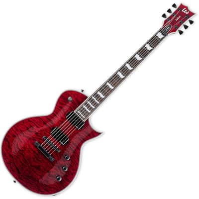 ESP LTD Deluxe EC-1000QM See Thru Black Cherry Guitar image 1