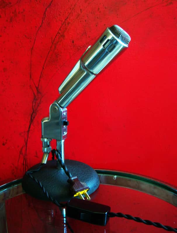 Vintage 1950's Electro-Voice 664 Cardioid Dynamic Microphone mod LED lamp light 666 7676 image 1