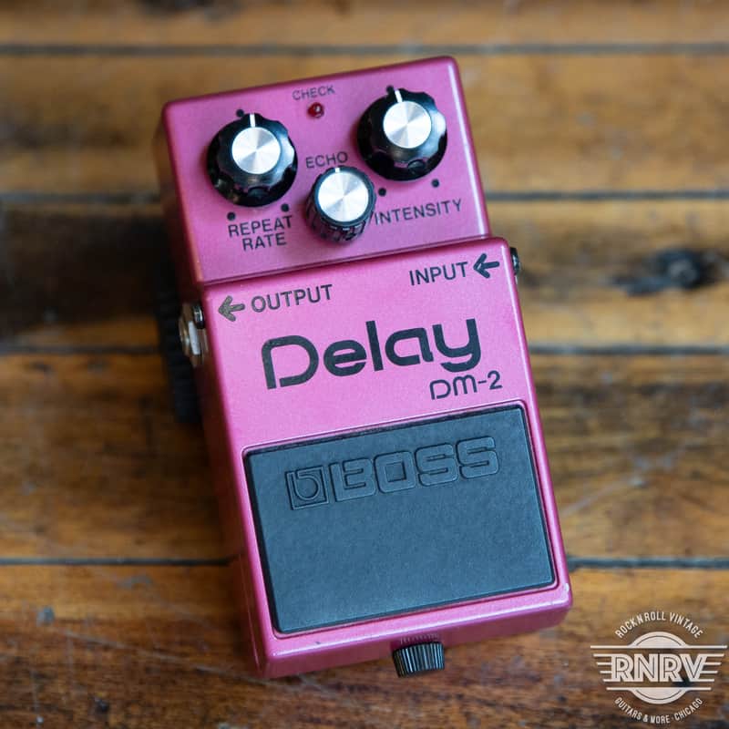 Boss DM-2 Delay (Black Label) 1983 - Pink image 1