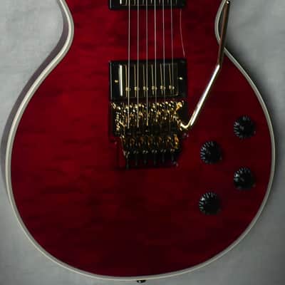 Epiphone Alex Lifeson Les Paul Custom Axcess Quilt - Ruby image 2