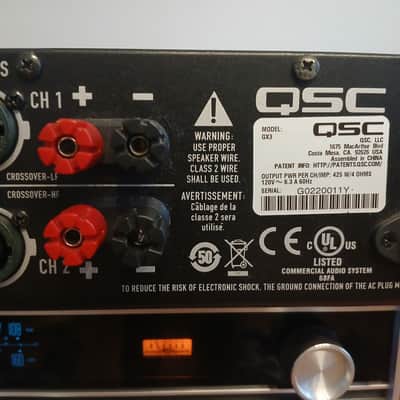 QSC GX3 2-Channel Power Amplifier - Silver image 12