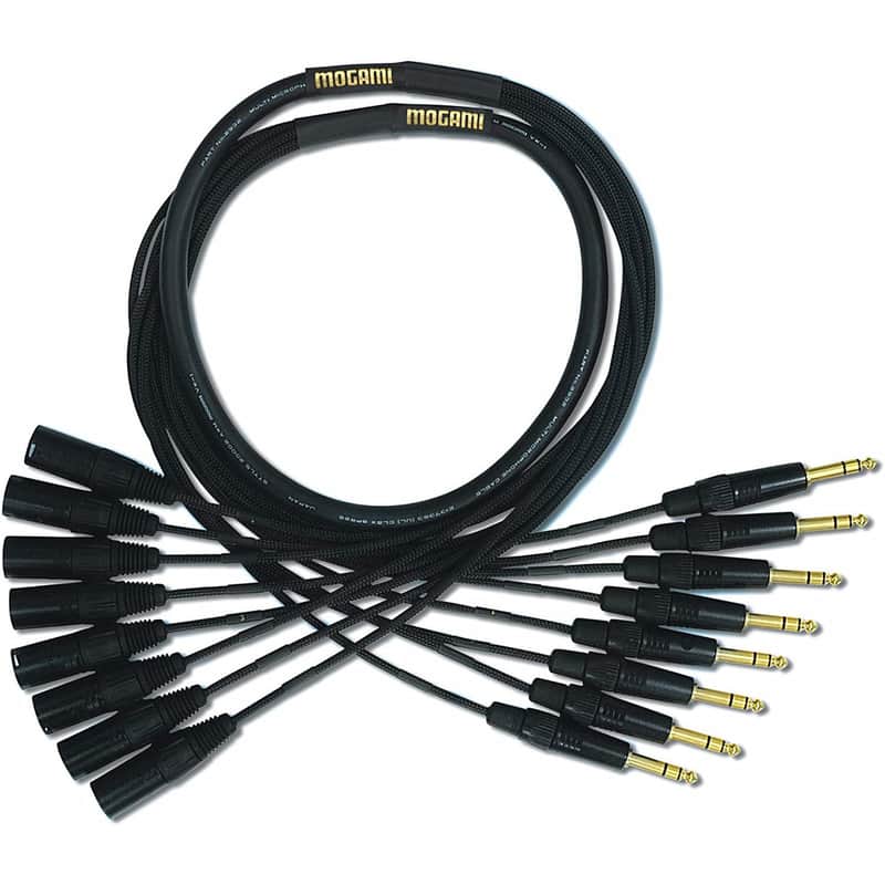 Mogami Gold 8-Channel TRS to XLR Male Fan-Out Snake (15 Foot) image 1