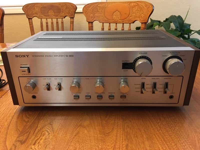 Sony TA-3650 1976-1978 Walnut/Silver Integrated Amplifier | Reverb