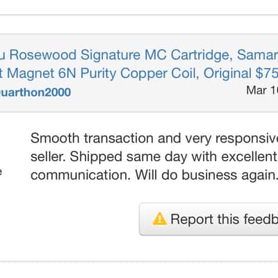 Koetsu Rosewood Signature - Koetsu Rosewood Signature MC Cartridge, Samarium Cobalt Magnet 6N Purity Copper Coil, Original $7995 image 23