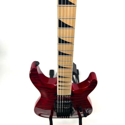 Jackson JS34Q Dinky DKA-M 2023 - Transparent Red Quilt Maple Top image 5