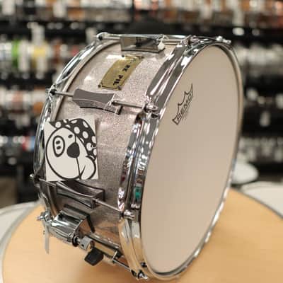 Pork Pie 6.5x14" Mahogany/ Gum/ Mahogany Snare Drum (Everything Sparkle) image 8