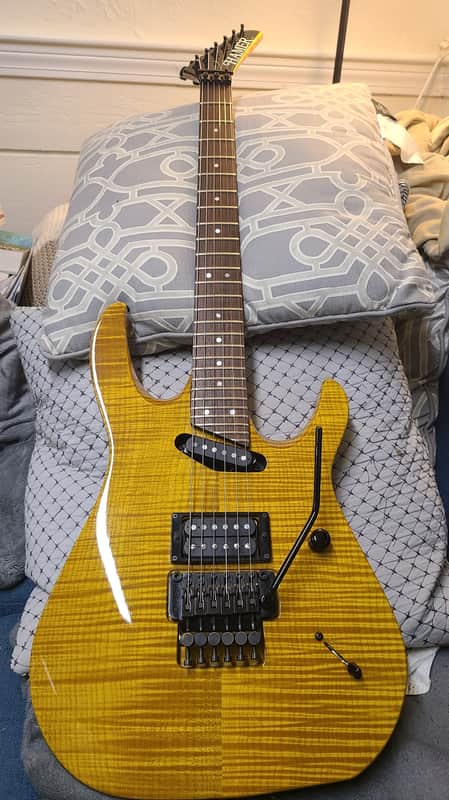 Hamer Californian 1988 Gold Solid Flame Maple image 1