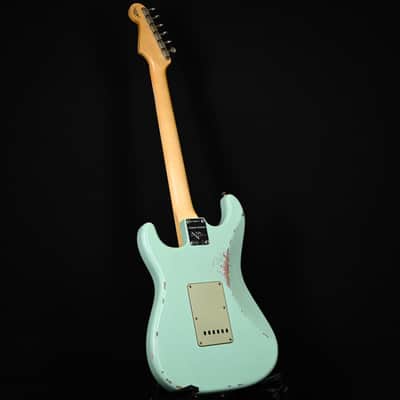 Fender Custom Shop Limited Edition 1960 Stratocaster w/ Painted Headcap, Relic- Aged Surf Green 2026 (CZ586597) image 16