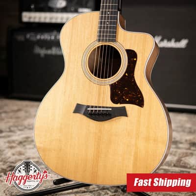 Taylor 214ce Grand Auditorium Acoustic/Electric Guitar with Gig Bag image 1