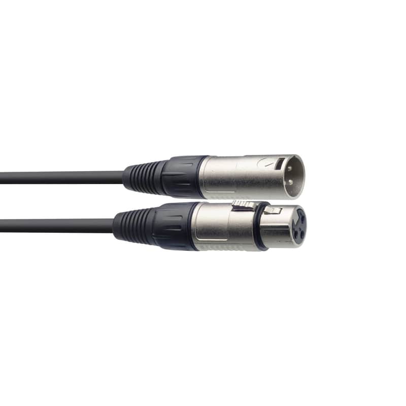 Stagg XLR-XLR 10'(3m) Microphone Cable / Powered Speaker Cable - Black image 1