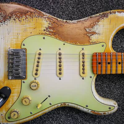 Vtt Relics Strat 50's - Blond Hardtail (with checking) image 3