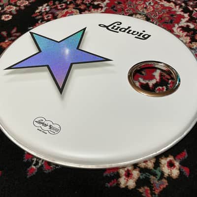 Remo Ringo Starr And His All-Starr Band 20” Bass Drum Head w/Holz 4” Chrome Mic Port image 3