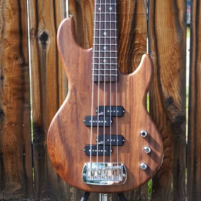 G&L USA Custom Shop Matador-V Monkey Pod 5-String Electric Bass Guitar w/ Black Tolex Case (2025) image 5