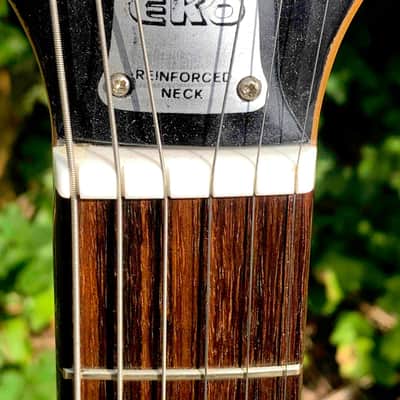 Rare Eko Asymmetric Double Cutaway Florentine Semi-Hollow Electric Guitar – Vintage Italian Design image 8