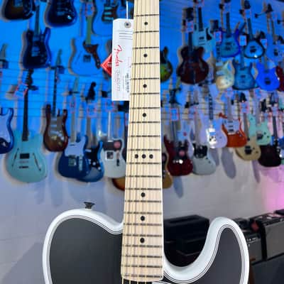 Fender Limited-edition Jack White Triplesonic Acoustasonic Telecaster - Blacktop Arctic White GET PLEK'D! 145 image 5