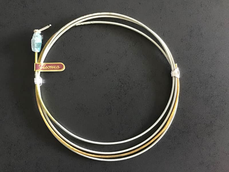 Lenzner Fisoma Gut Double Upright Bass String A Silver Plated Roundwound image 1