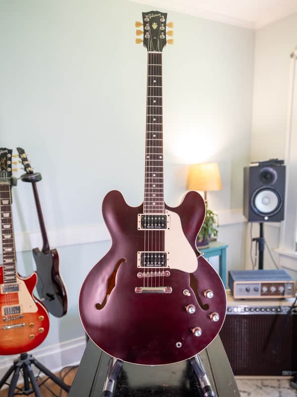 Gibson 335 Mod Shop - Electric Plum - Pearly Gates image 1