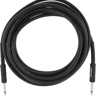 Fender Professional Series Instrument Cable, Straight/Straight, 15', Black image 2