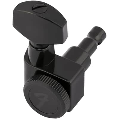 Fender Locking Stratocaster/Telecaster Tuning Machines, Black, Set of 6 image 2