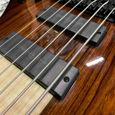 Miura Guitars U.S.A. MB-R 6st Cocopolo Top / Ash Body / Ebony Fingerboard  6 strings Hi-end Bass guitar image 9
