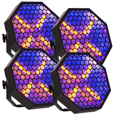 (4) American DJ Vintage X RGB LED Light Fixture Bundle image 1