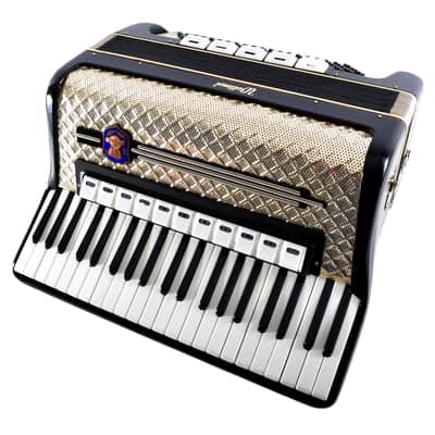 Rare Old/Vintage/Antique, German Made Piano Accordion Weltmeister - 120 bass, 16 registers (11+5) - Golden Era - Youtube VIDEO image 6