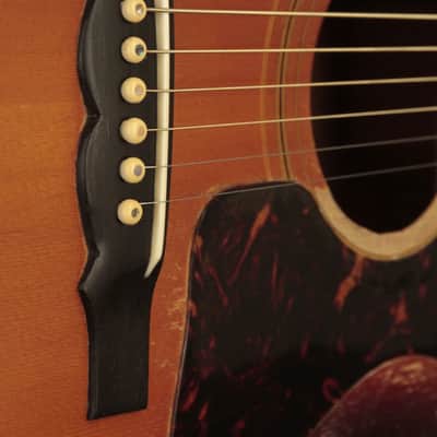 original 1965 Guild F-50 Navarre flattop Sunburst image 14