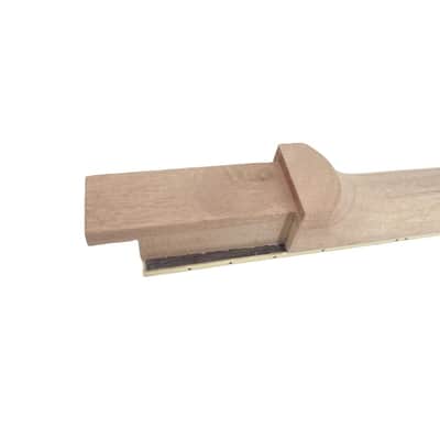 Mahogany Electric Guitar Neck 22 Frets 24.75 Inch Scale Rosewood Fretboard with Binding Normal Nut Set-In Heel Guitar Parts Replacement Unfinished (Trapezoid Inlay) image 7