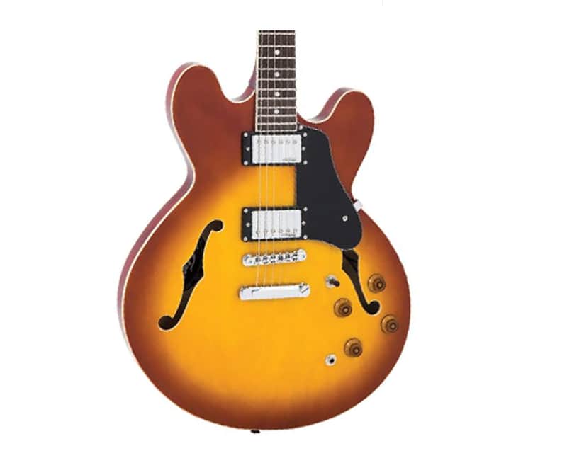 エレキギター vintage vsa500psb ケース付き Vintage VSA500 Reissued Series Semi-Hollow | Reverb