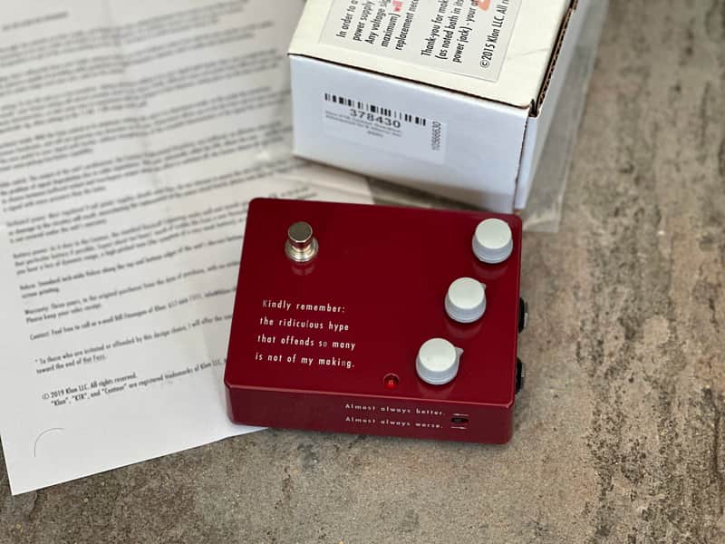 Klon KTR Professional Overdrive (Bill Finnegan) image 1