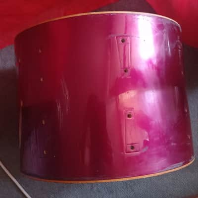 Vintage 1970s/1980s Sonor Phonic 14x10" Tom Shell - 9-Ply German Beech - Red ? image 5